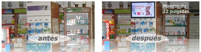 Pharmacy digital signage screens